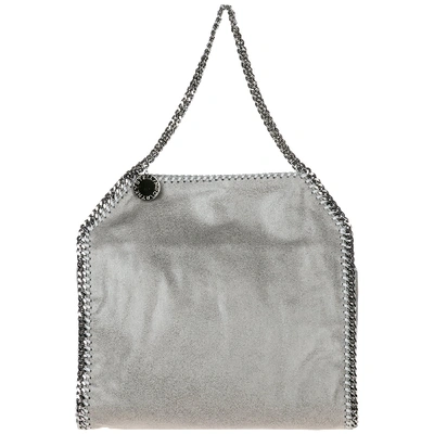 Shop Stella Mccartney Falabella Small Shoulder Bag In Grigio
