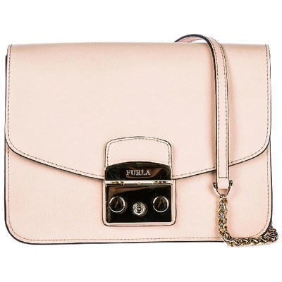 Shop Furla Metropolis Crossbody Bags In Magnolia