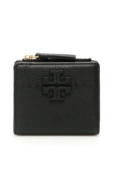 Shop Tory Burch Mcgraw Bi-fold Wallet In Black (black)