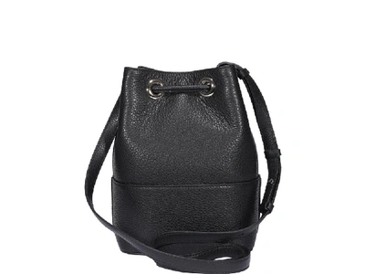 Shop Ferragamo Salvatore  Gancini Bucket Bag In Black