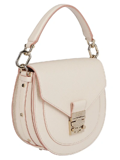 Shop Mcm Patricia Shoulder Bag In Pink