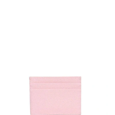 Shop Dolce & Gabbana Embellished Logo Cardholder In Pink