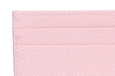 Shop Dolce & Gabbana Embellished Logo Cardholder In Pink