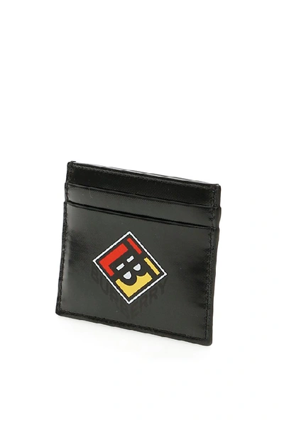 Shop Burberry Logo Graphic Print Cardholder In Black