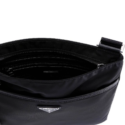 Shop Prada Bandoliera Messenger Bag In Black