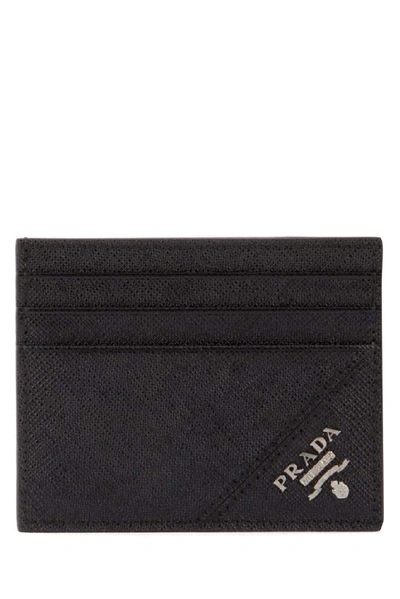 Shop Prada Classic Cardholder In F0002