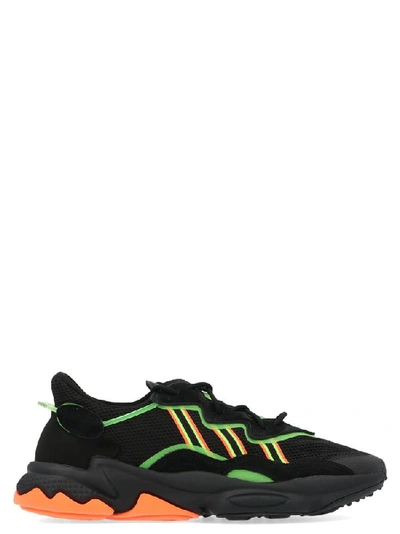 Shop Adidas Originals Adidas Ozweego Ridged Sole Low Top Sneakers In Black