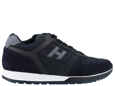 Shop Hogan H321 Sneakers In Navy
