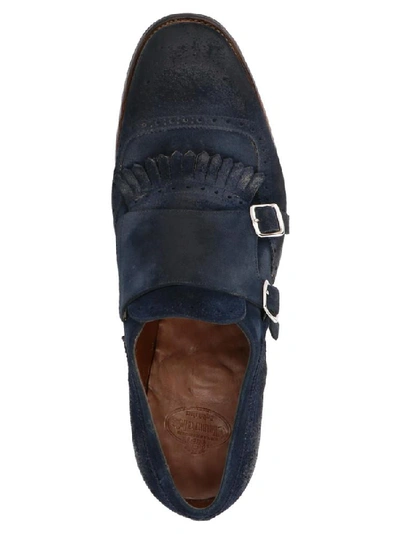 Shop Church's Monk Strap Brogues In Blue