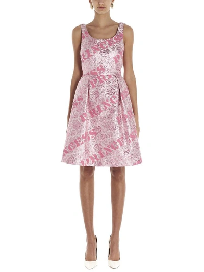 Shop Moschino Princess Flared Dress In Pink