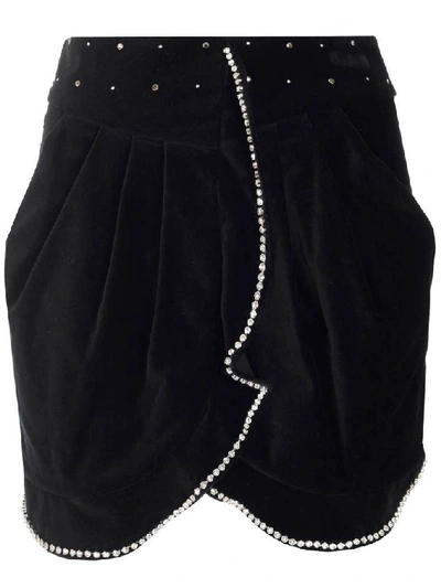Shop Isabel Marant Queeny Mini Skirt In Black