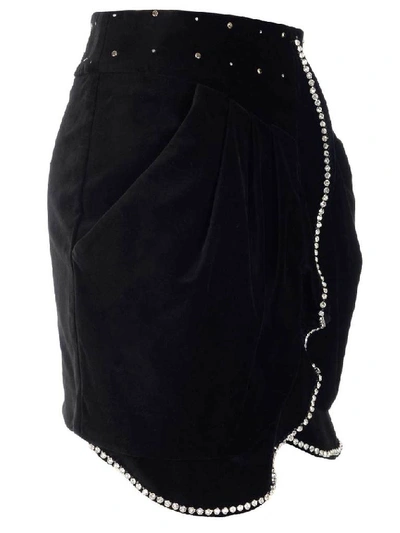 Shop Isabel Marant Queeny Mini Skirt In Black