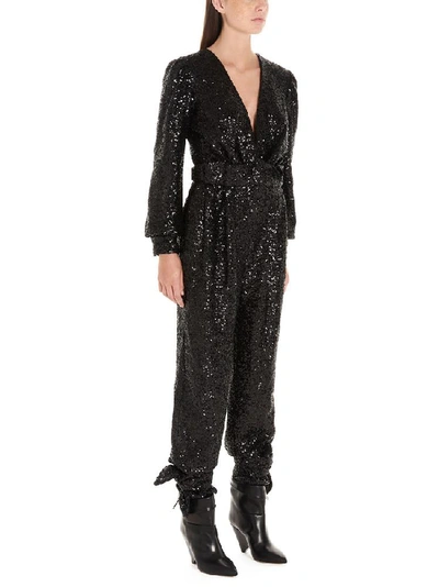 Shop In The Mood For Love Amber Sequinned V In Black