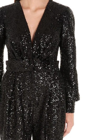 Shop In The Mood For Love Amber Sequinned V In Black