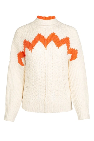 Shop Isabel Marant Bell Cable Knit Sweater In Multi