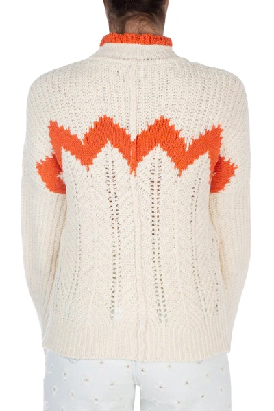 Shop Isabel Marant Bell Cable Knit Sweater In Multi