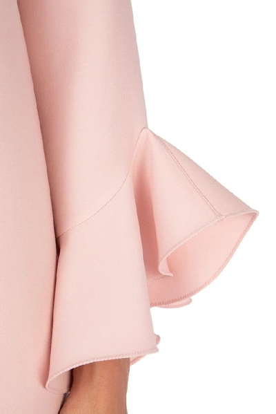 Shop Valentino Ruffled Sleeve Mini Dress In Pink