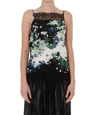 Shop Givenchy Lace Detail Camisole Top In Multi
