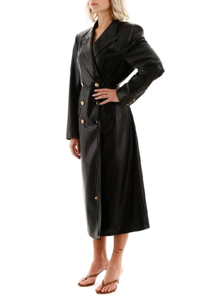 Shop Nanushka Manila Blazer Dress In Black