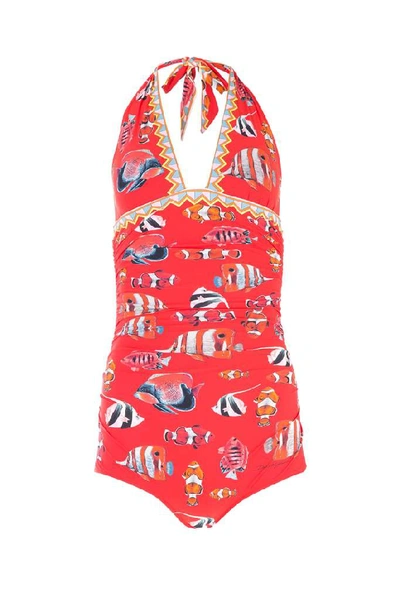 Shop Dolce & Gabbana Printed Swimsuit In Hsp81