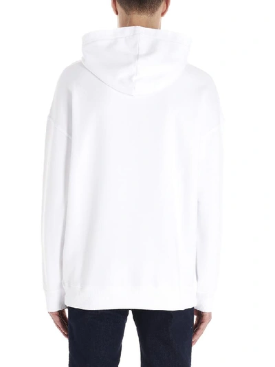 Shop Givenchy Logo Printed Hoodie In White