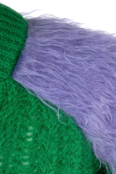 Shop Prada Knitted Feather Detail Jumper In F0vih