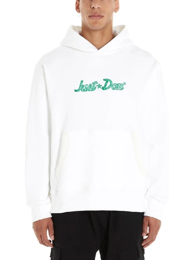 Shop Just Don Logo Basketball Hoodie In White