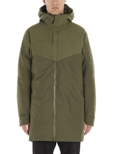 Shop Mammut Delta X Thermo Hooded Technical Parka In Green