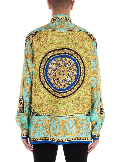 Shop Versace Mixed Printed Shirt In Multi