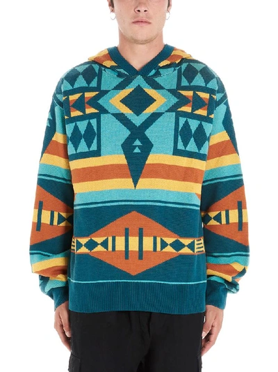 Shop Just Don Patterned Hoodie In Multi