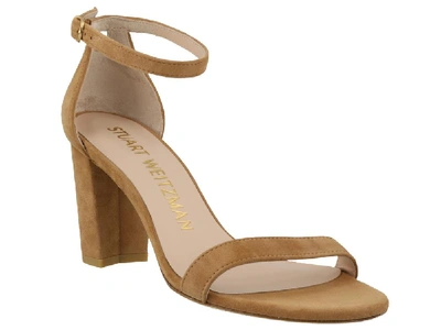 Shop Stuart Weitzman Nearlynude Sandals In Brown