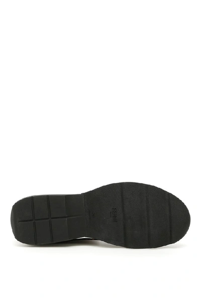 Shop Fendi Ff Logo High Sock Sneakers In Tabacco Nero