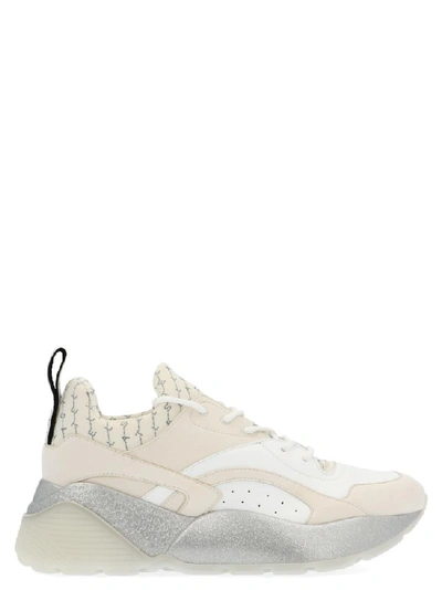 Shop Stella Mccartney Eclypse Glitter Sneakers In White