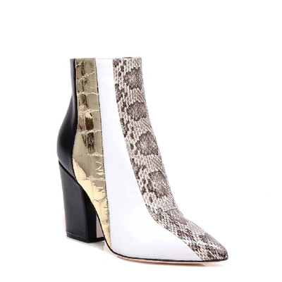 Shop Sergio Rossi Animal Print Ankle Boots In Multi