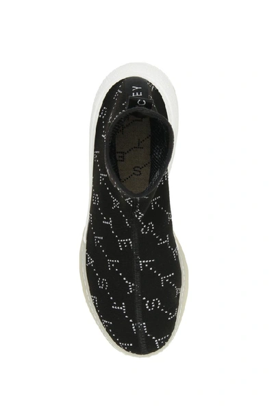 Shop Stella Mccartney Logo Embellished Sneakers In Black