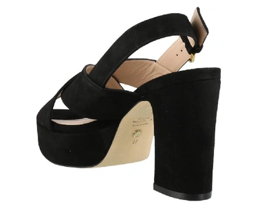 Shop Stuart Weitzman Jerry Platform Sandals In Black