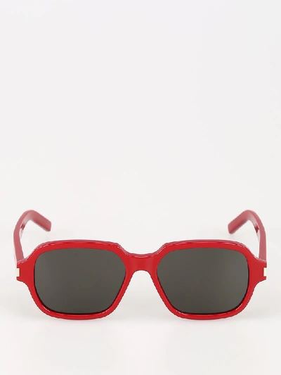 Shop Saint Laurent Eyewear New Wave Sl292 Sunglasses In Red