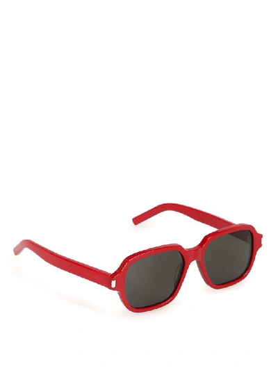 Shop Saint Laurent Eyewear New Wave Sl292 Sunglasses In Red