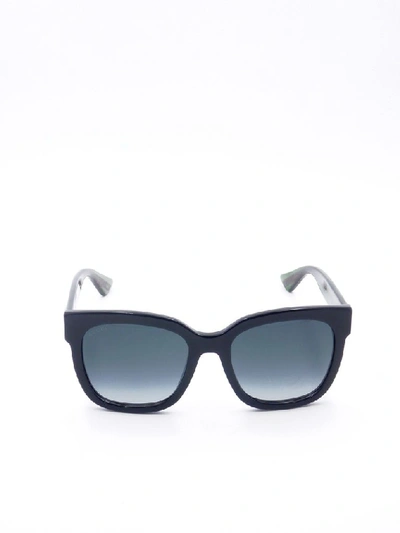 Shop Gucci Eyewear Square Frame Sunglasses In Black