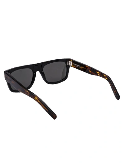 Shop Saint Laurent Eyewear Square Frame Sunglasses In Black