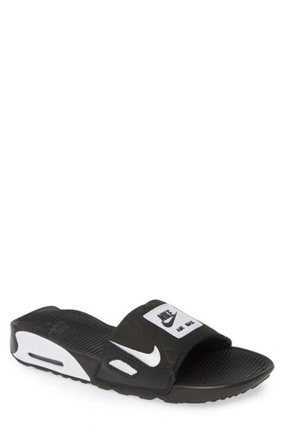 Shop Nike Air Max 90 Sport Slide In Black/ White