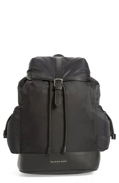 Shop Burberry Watson Diaper Backpack In Black