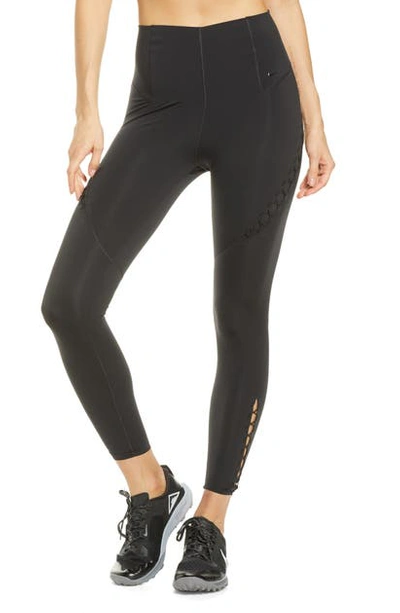 Shop Nike Boutique Bungee Detail Training Tights In Black/ Clear