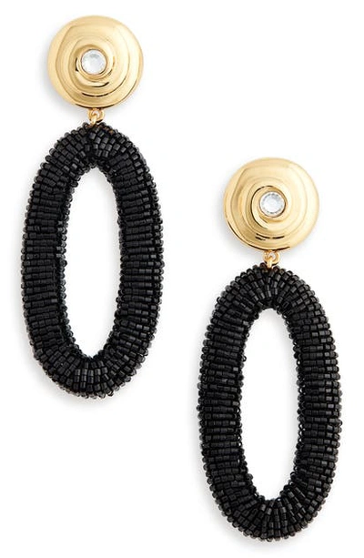 Shop Lizzie Fortunato Allure Earrings In Black