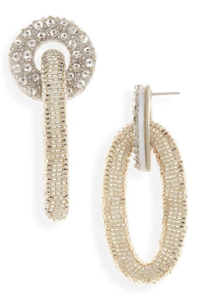 Shop Lizzie Fortunato Disco Link Earrings In Silver