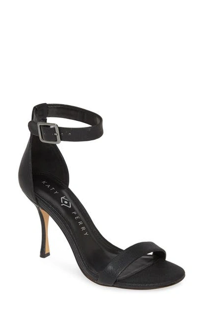 Shop Katy Perry Melly Ankle Strap Sandal In Black Fabric
