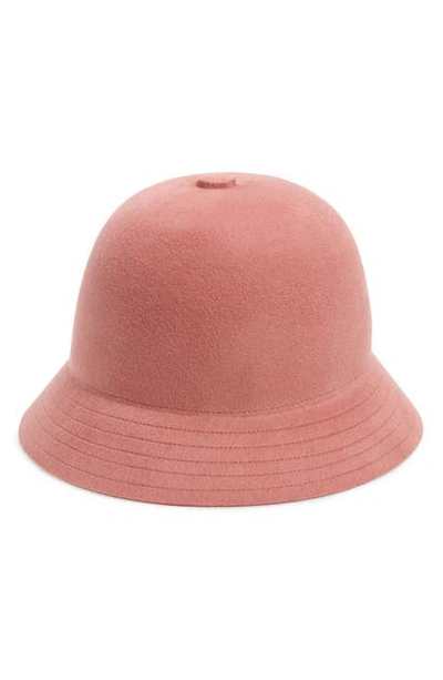 Shop Brixton Essex Wool Felt Bucket Hat In Dusty Rose
