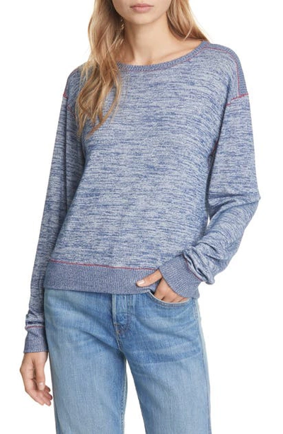 Shop Rag & Bone Avryl Space Dye Stripe Sweater In Blumulti
