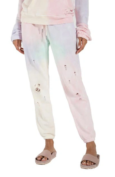 Shop N:philanthropy N:philanthorpy Derby Jogger Pants In Sherbert Rainbow Tie Dye