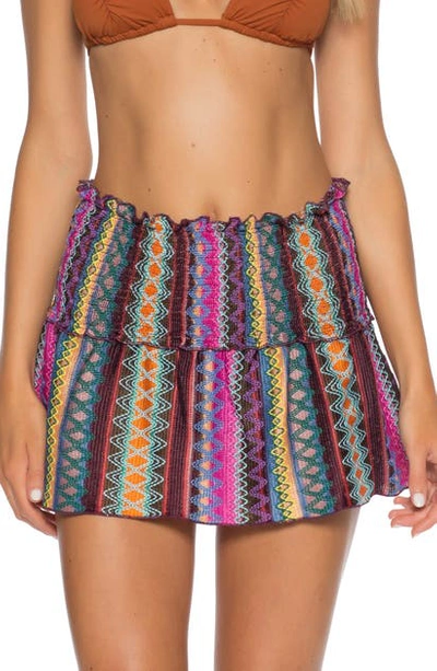 Shop Becca Rio Bueno Cover-up Skirt In Multi